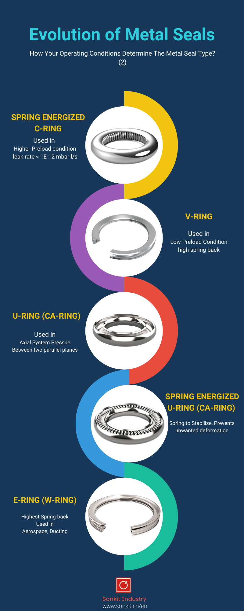 Advanced Metal Seal Configurations: C-Rings, V-Rings, and E-Rings