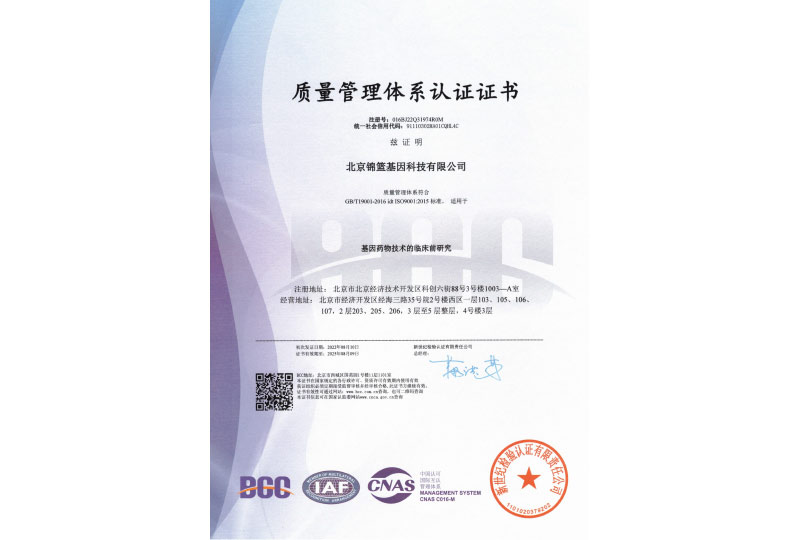 Quality Management System Certification