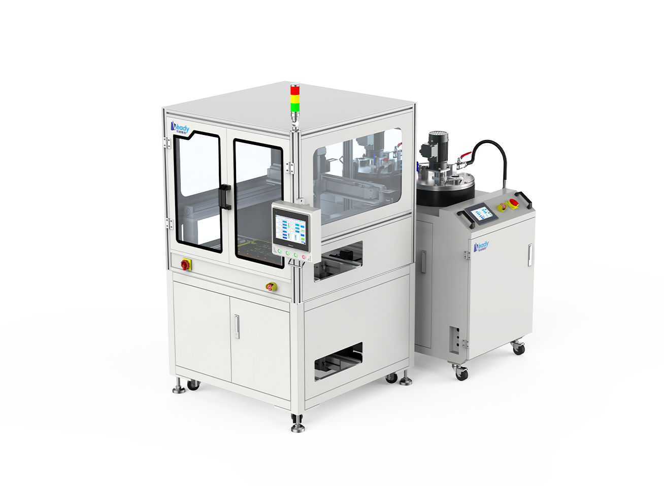 In-Line Automatic Glue Filling Machine + Material Preparation Systems