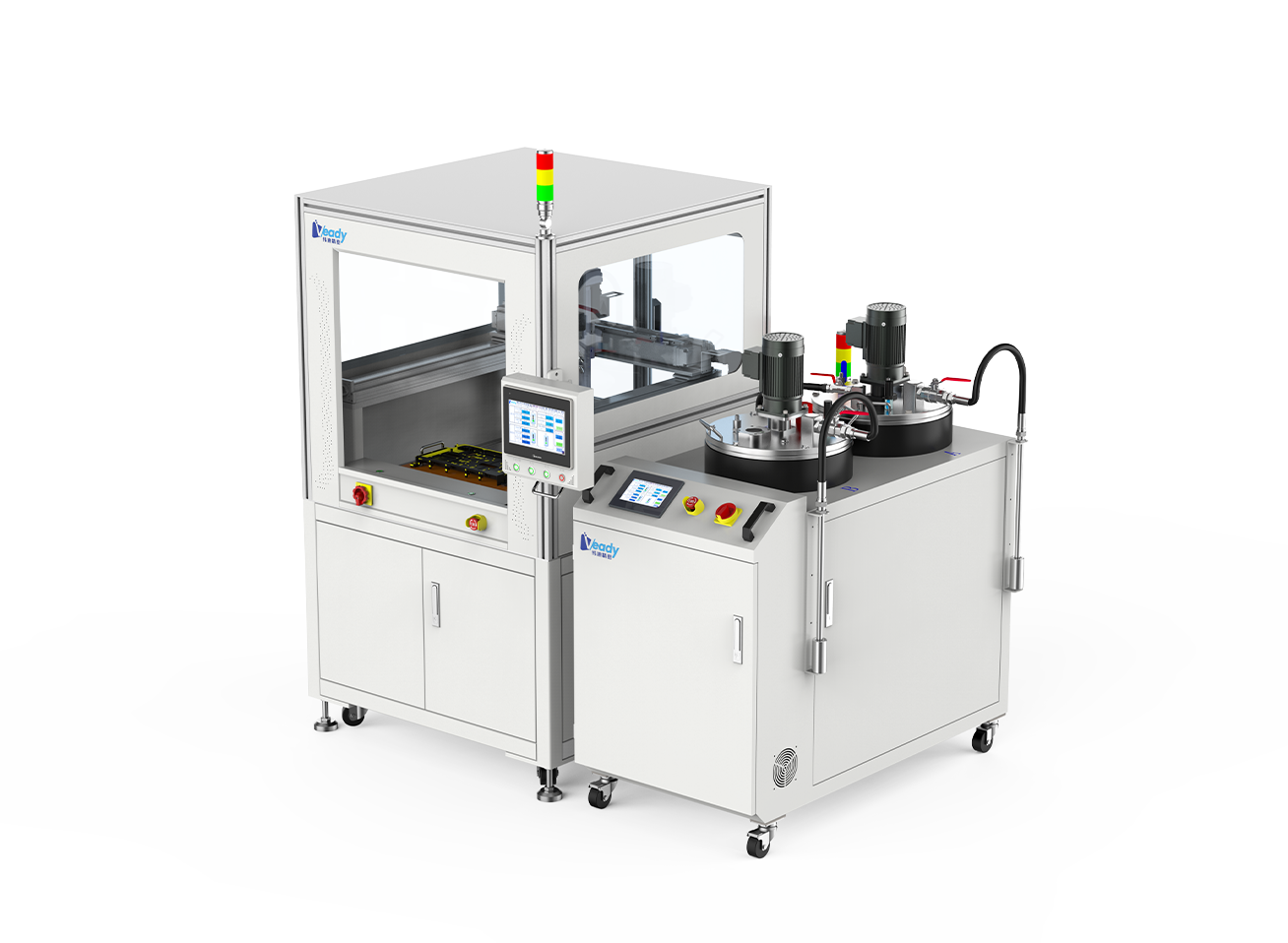 Offline Automatic Glue Filling Machine + Material Preparation Systems