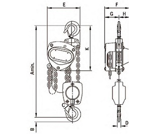 VS II l, 2000-5000 kg, double chain