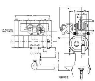 XLAir pneumatic trolley type, 2000-7500 kg