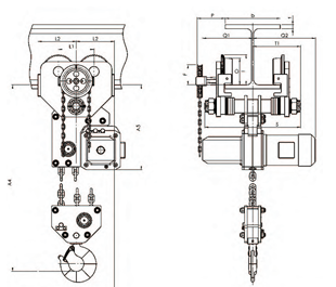 CPE (F) integrated manual trolley, 7500 kg