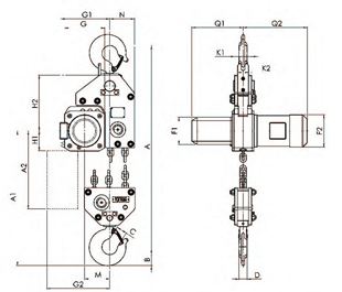 CPE (F) hook type, 7500 kg