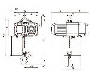 CPVF fixed, 250-1000 kg, double chain