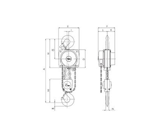 Yalelit 360 ATEX.5000 kg. Double chain