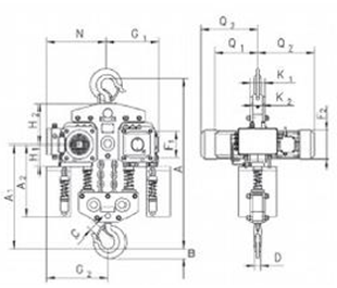 CPE(F)Ex hook type, 10000 kg