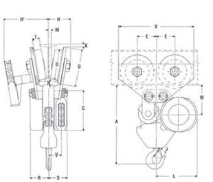 Zephyr trolley combination.5000-6000 kg