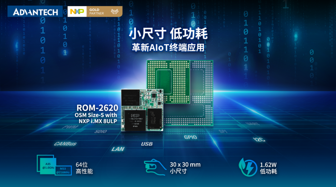 研华发布搭载I.MX8ULP平台的OSM核心模块ROM-2620 革新AIoT终端应用